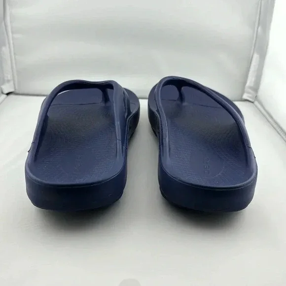 OOFOS ORIGINAL SANDAL SHOE - NAVY COLOR UNISEX SIZE WOMEN 10/MEN 8 - Picture 7 of 12